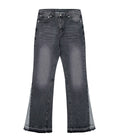 CHARCOAL SPLIT FLARE DENIM