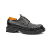 Genuine Crocodile Leather Men's Derby Brogues Black