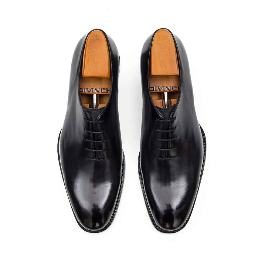 Seamless Goodyear Mens Black Oxford Dress Shoes