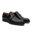 Goodyear Premium Double Monk Strap Shoes Black