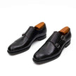 Goodyear Premium Double Monk Strap Shoes Black