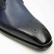 Goodyear Welted Monk Strap Shoes Blue