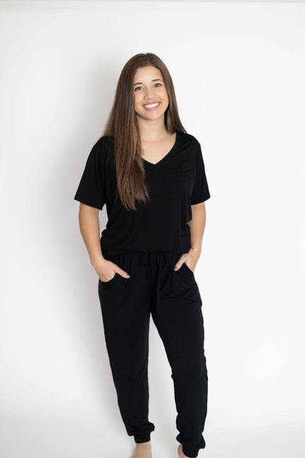 Womens Solid Joggers