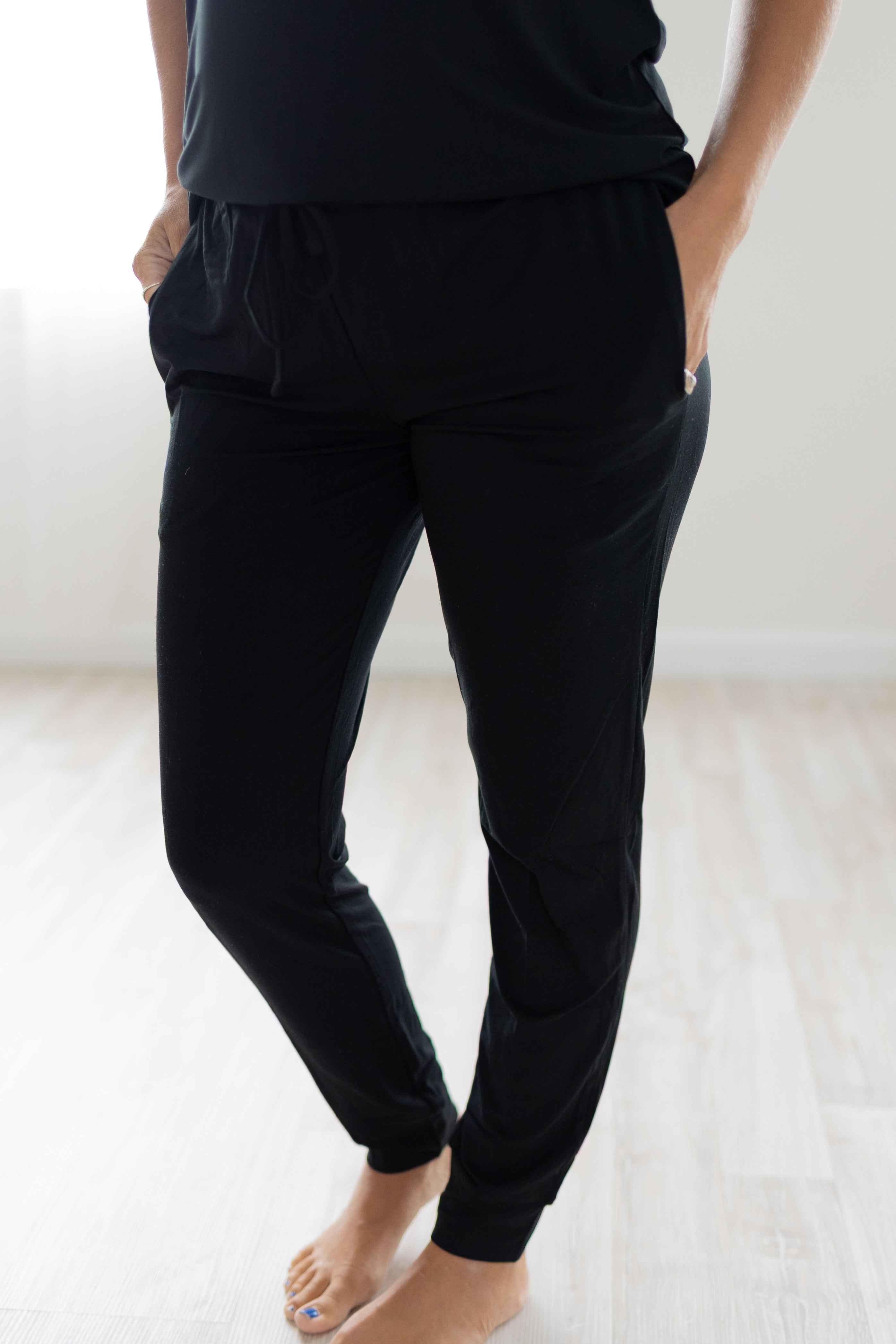 Black Adult Pajama Bottoms (Joggers & Pants)