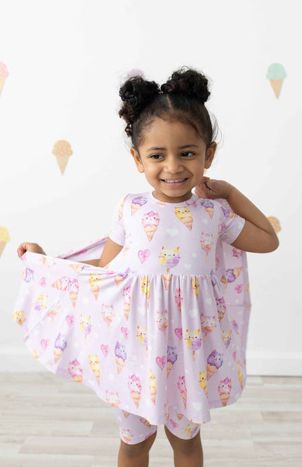 Purrfect Scoops Peplum Set