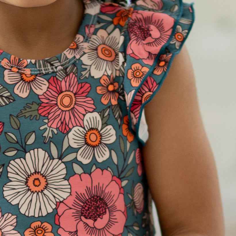 Blooming Grace Flutter Twirl Dress w/ shorts