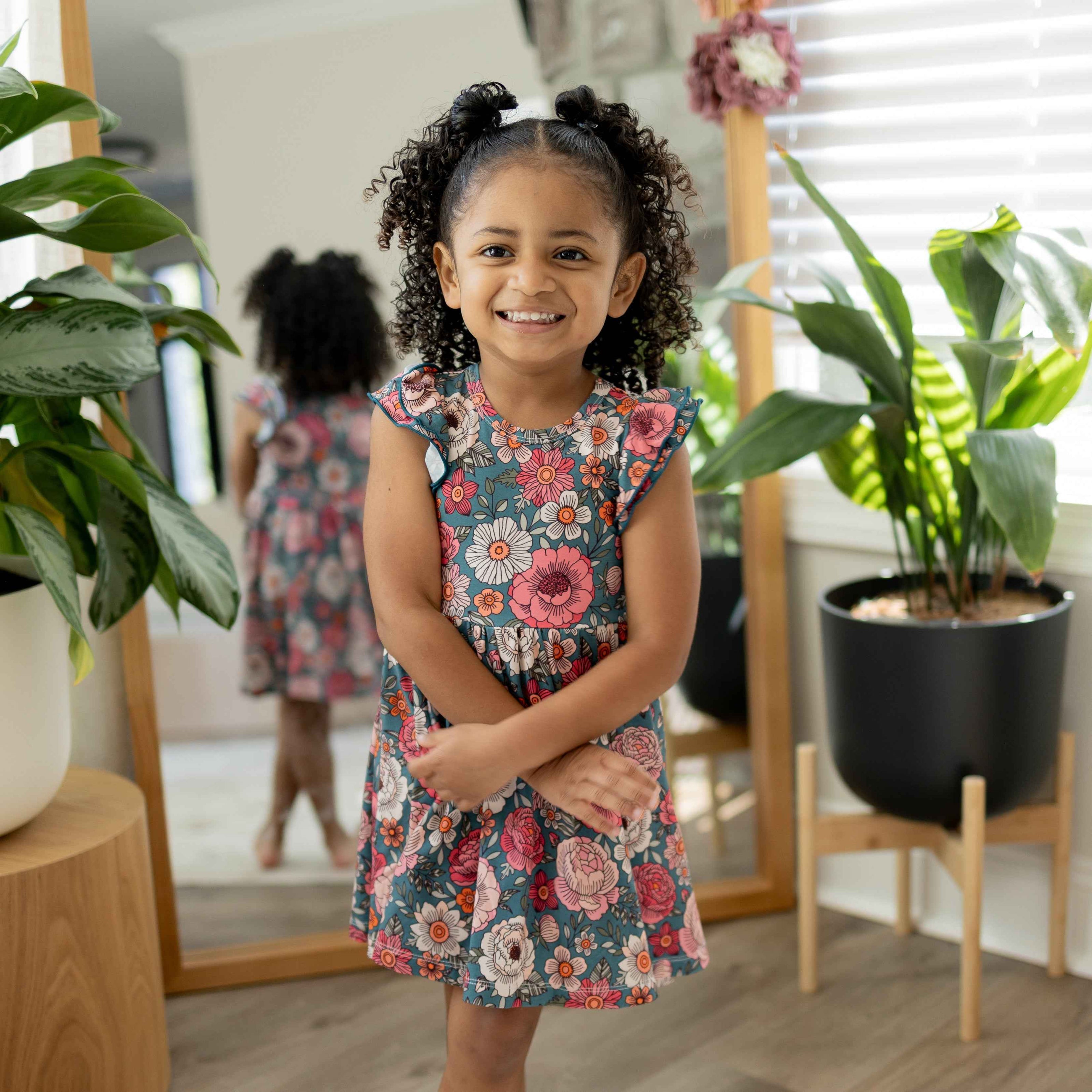 Blooming Grace Flutter Twirl Dress w/ shorts