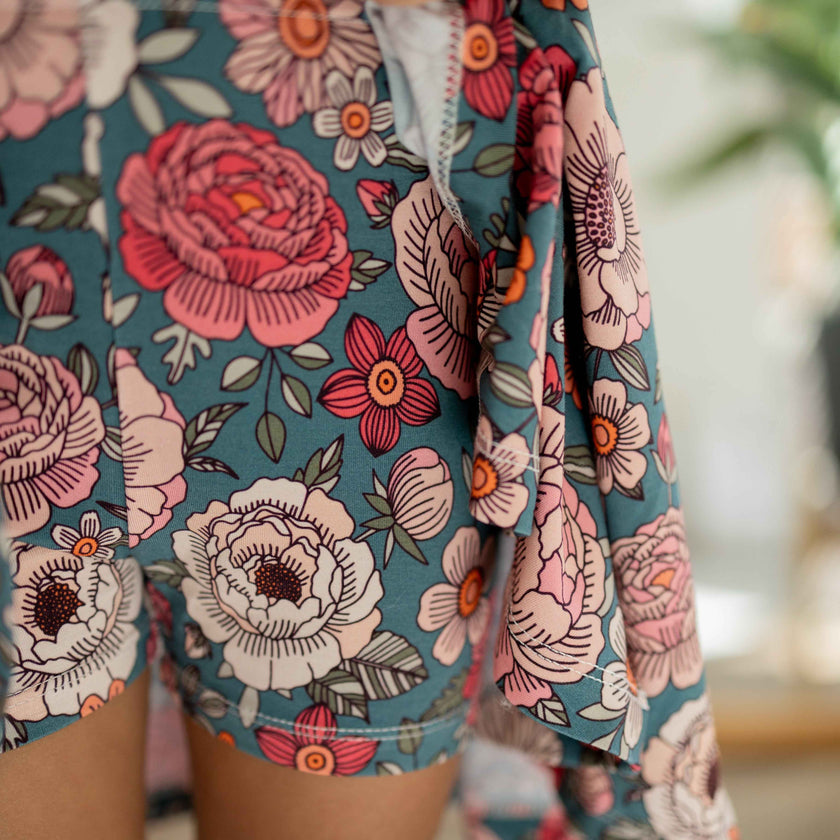 Blooming Grace Flutter Twirl Dress w/ shorts