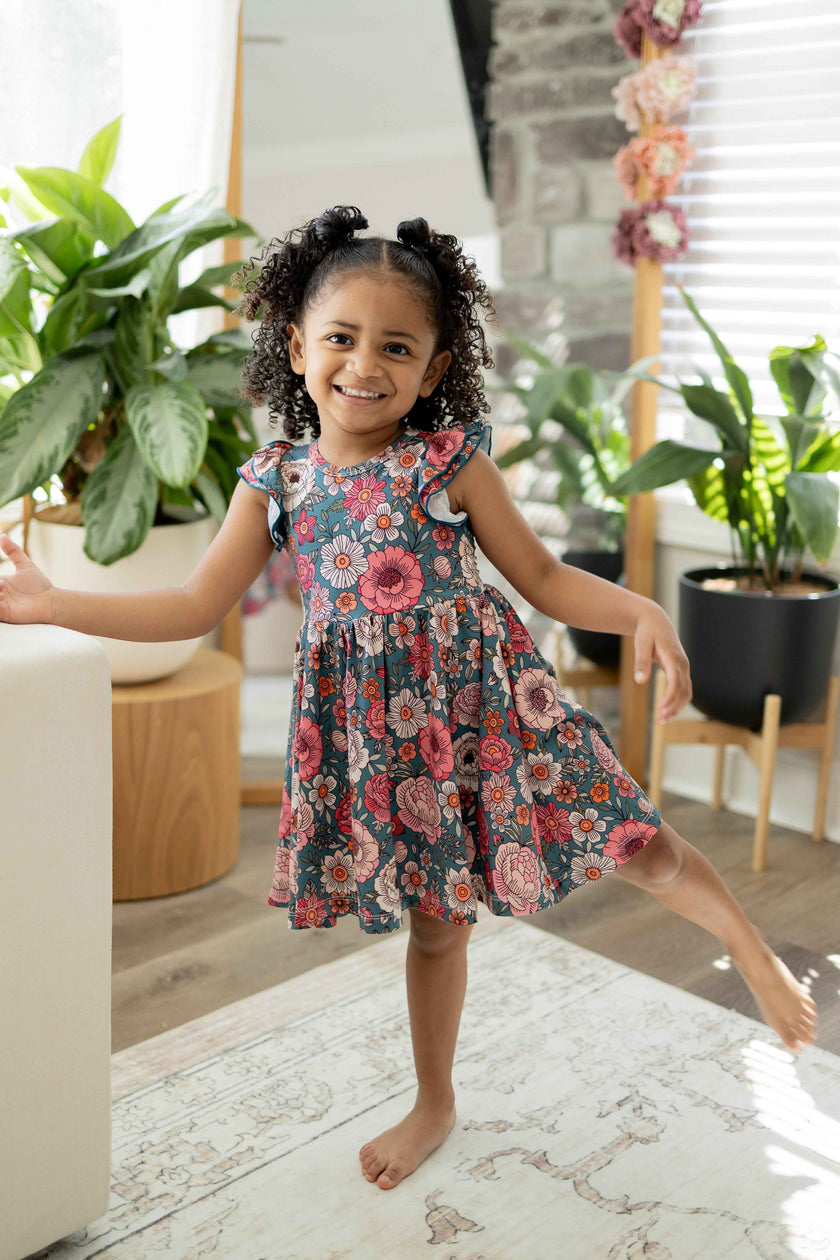 Blooming Grace Flutter Twirl Dress w/ shorts