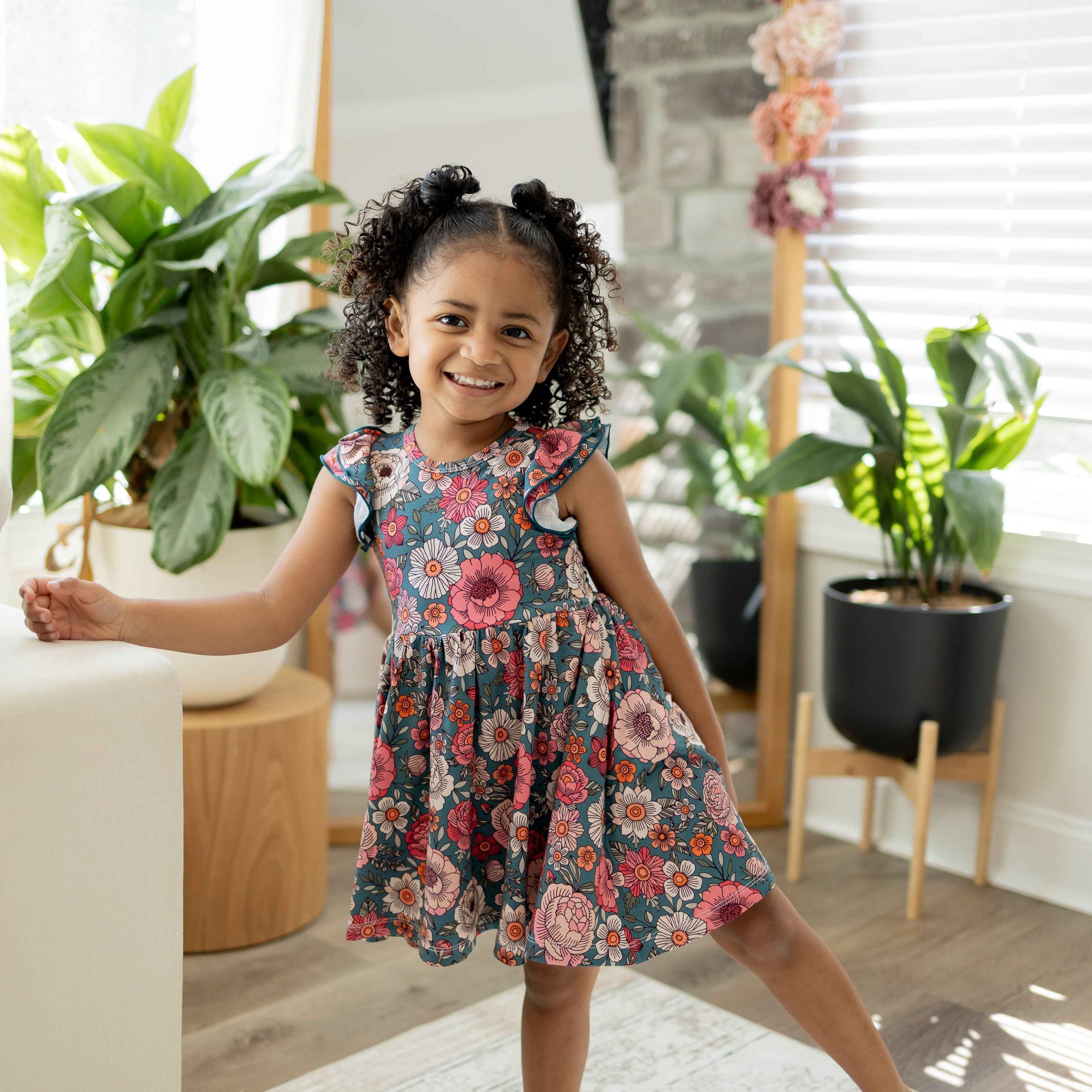 Blooming Grace Flutter Twirl Dress w/ shorts