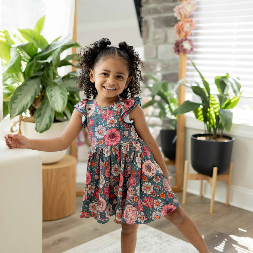 Blooming Grace Flutter Twirl Dress w/ shorts