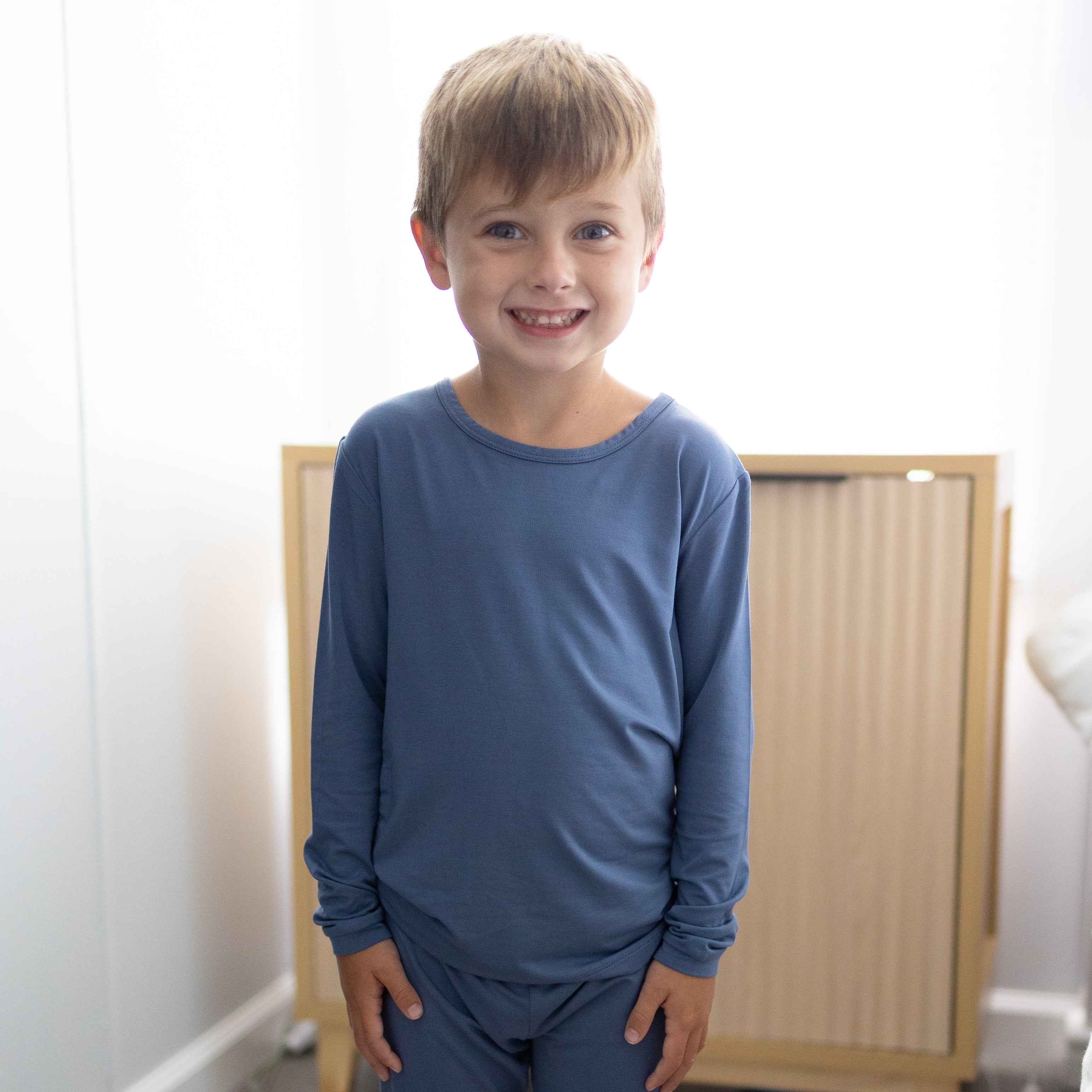 Steel 2pc Long Sleeve Pajamas