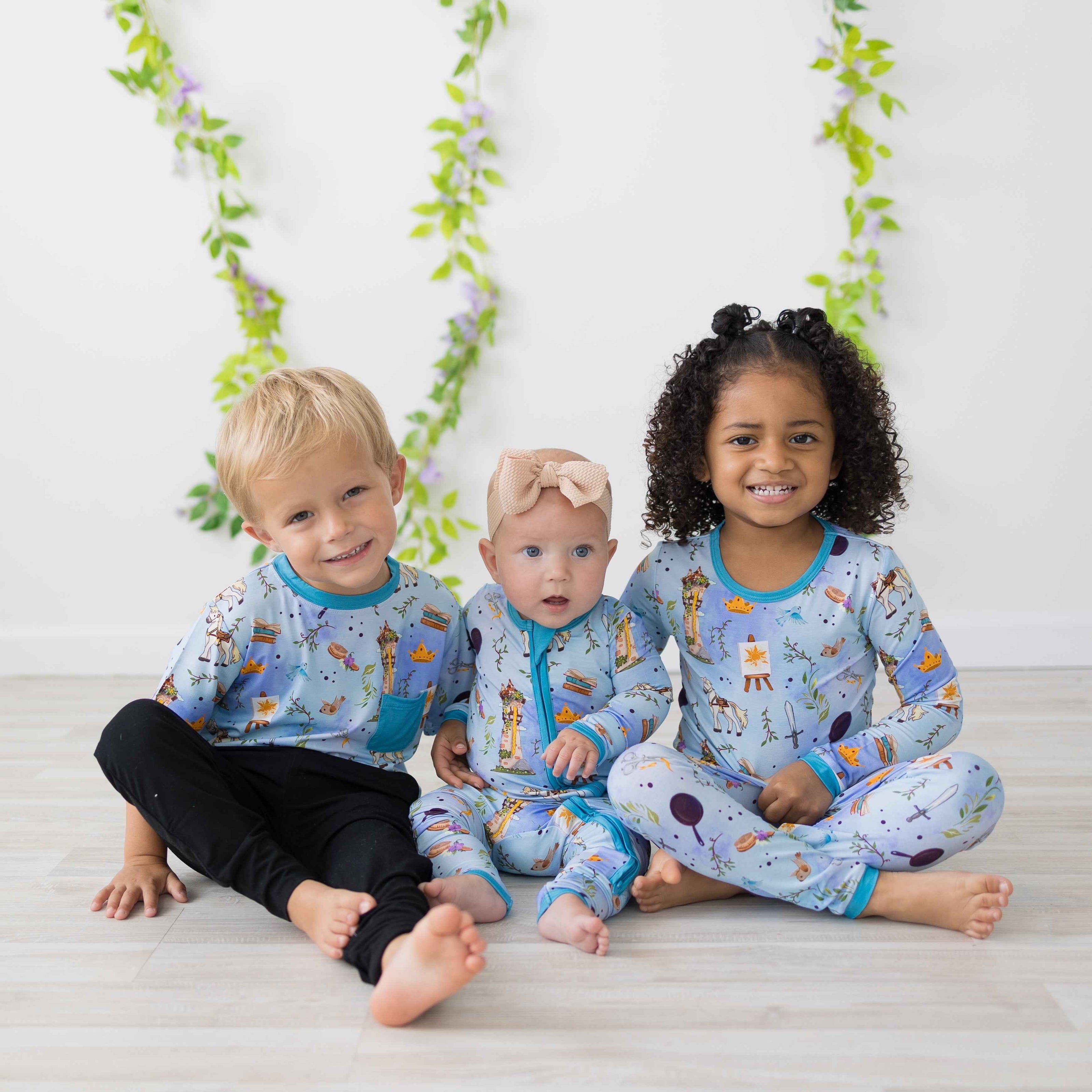 Tower Tangles 2pc Long Sleeve Pajamas