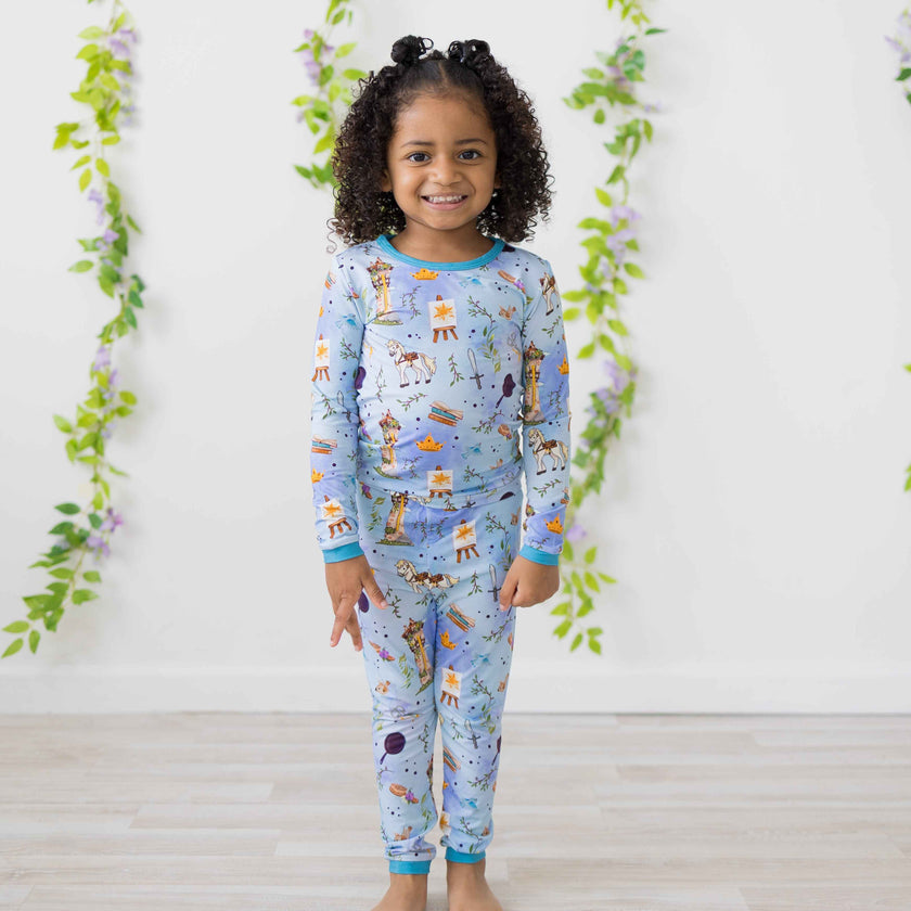 Tower Tangles 2pc Long Sleeve Pajamas