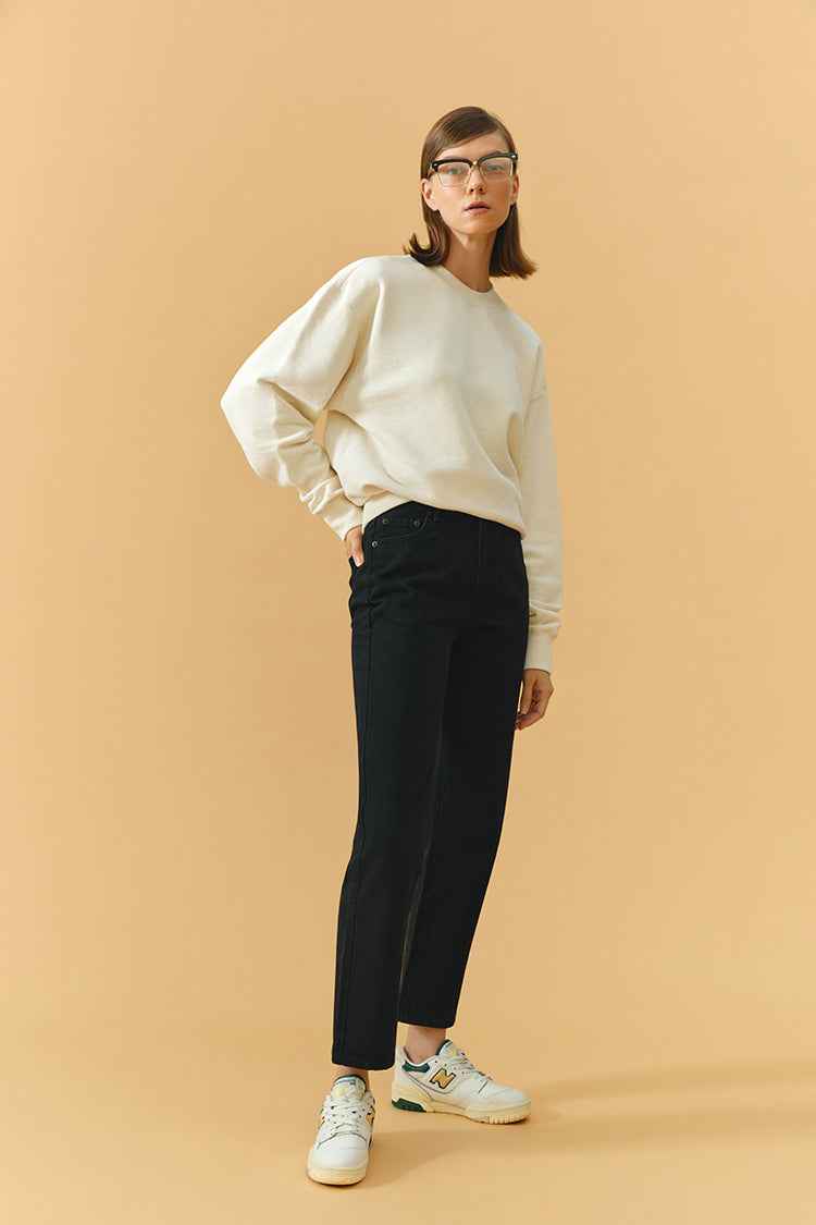 Chelsea High Rise Straight Crop Jeans HJ005