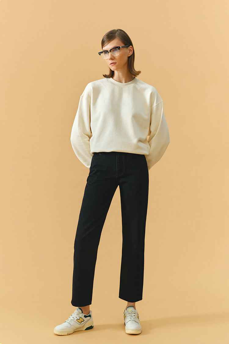 Chelsea High Rise Straight Crop Jeans HJ005