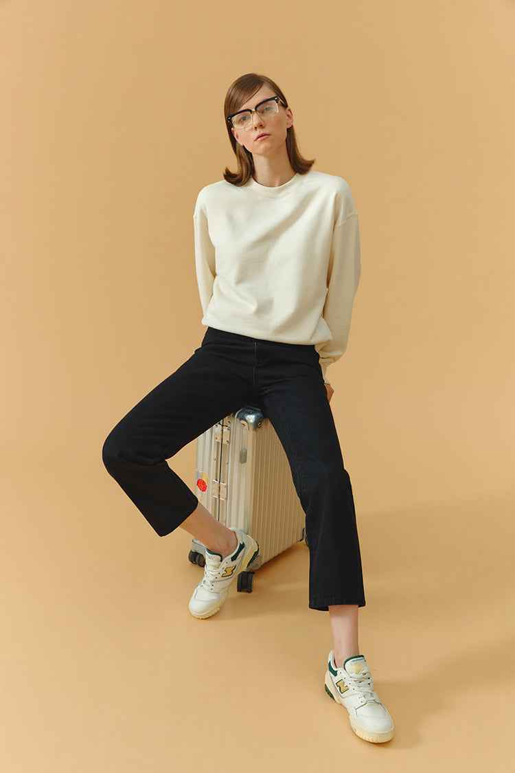 Chelsea High Rise Straight Crop Jeans HJ005
