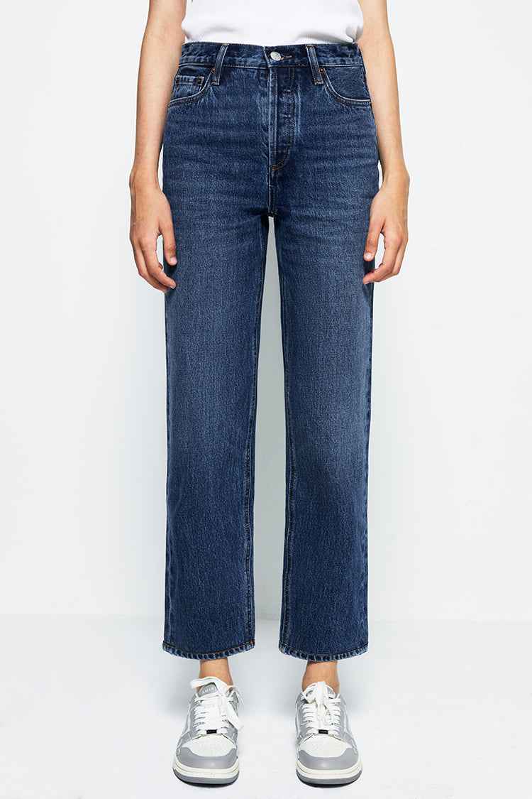Manhattan High Rise Straight Ankle Jeans HJ160