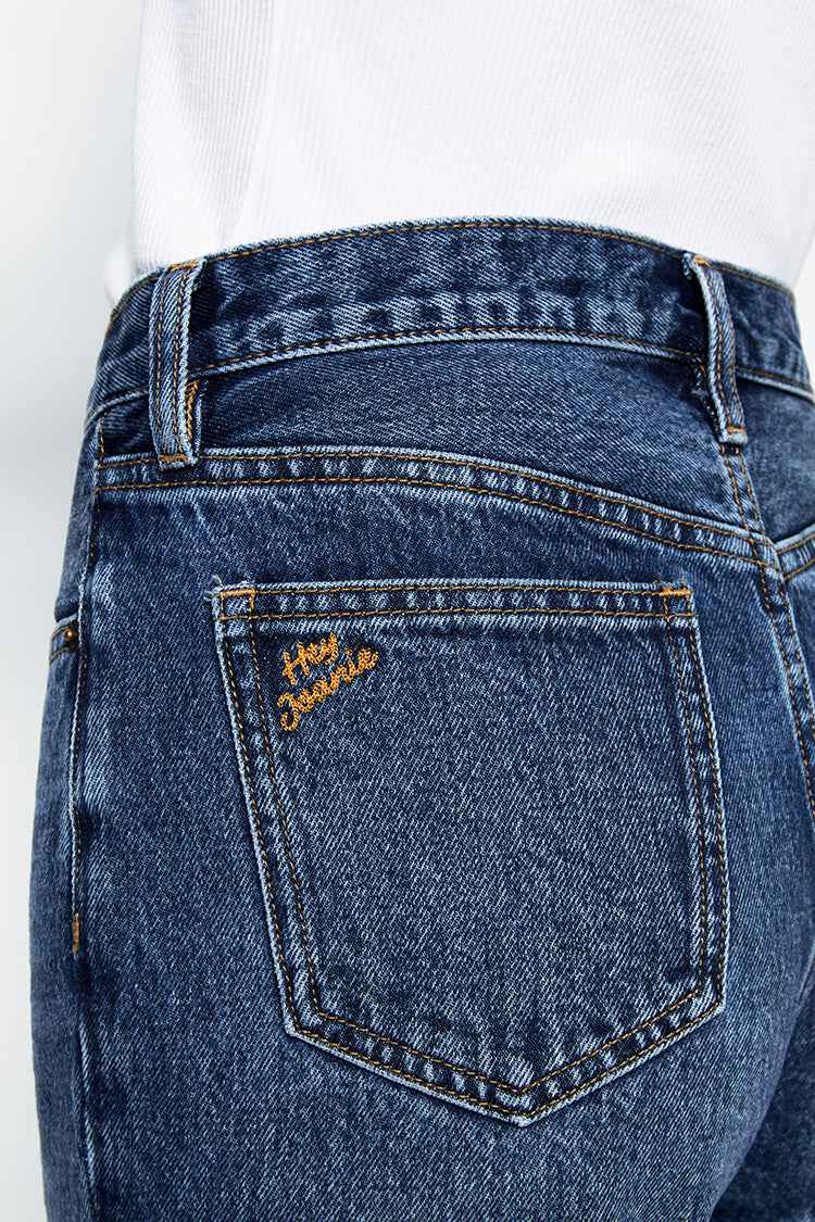 Manhattan High Rise Straight Ankle Jeans HJ160