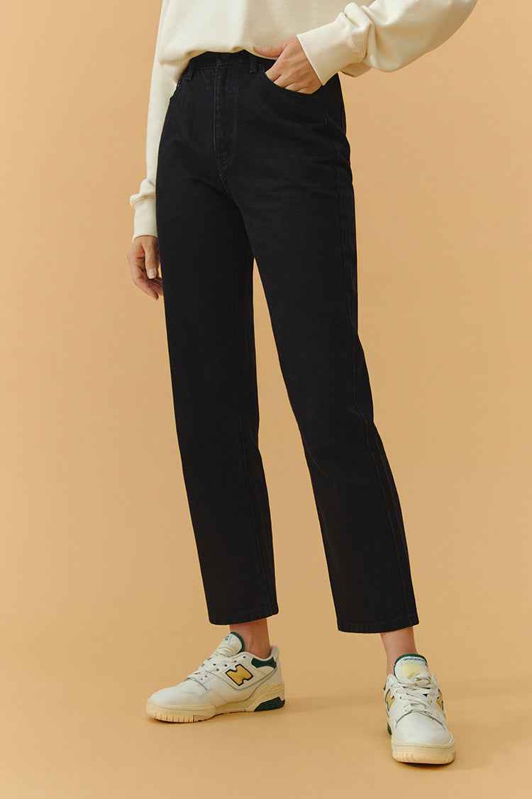 Chelsea High Rise Straight Crop Jeans HJ005