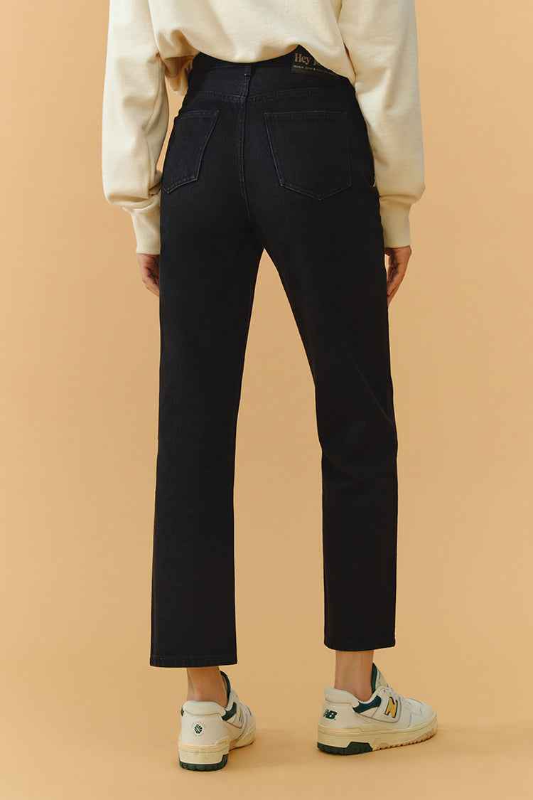 Chelsea High Rise Straight Crop Jeans HJ005