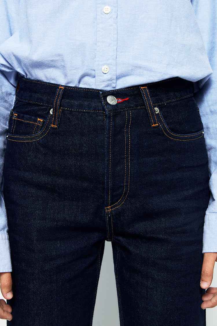 Manhattan High Rise Straight Ankle Jeans HJ160