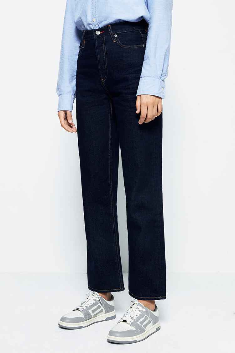 Manhattan High Rise Straight Ankle Jeans HJ160