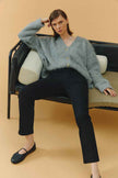 Two Shots High Rise Straight Crop Jeans HJ013
