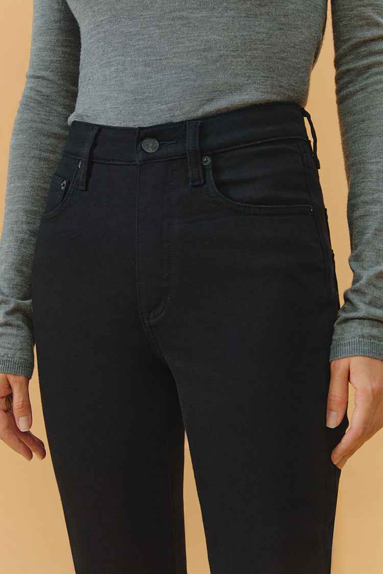 Two Shots High Rise Straight Crop Jeans HJ013
