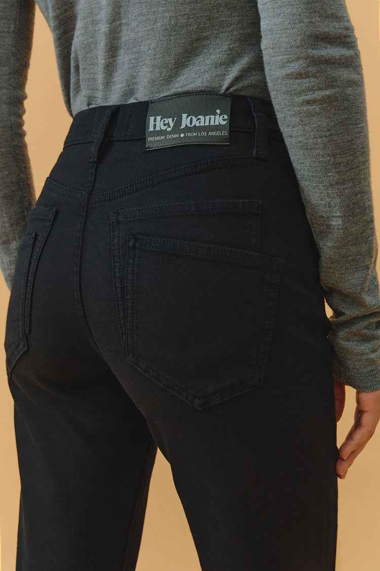 Two Shots High Rise Straight Crop Jeans HJ013