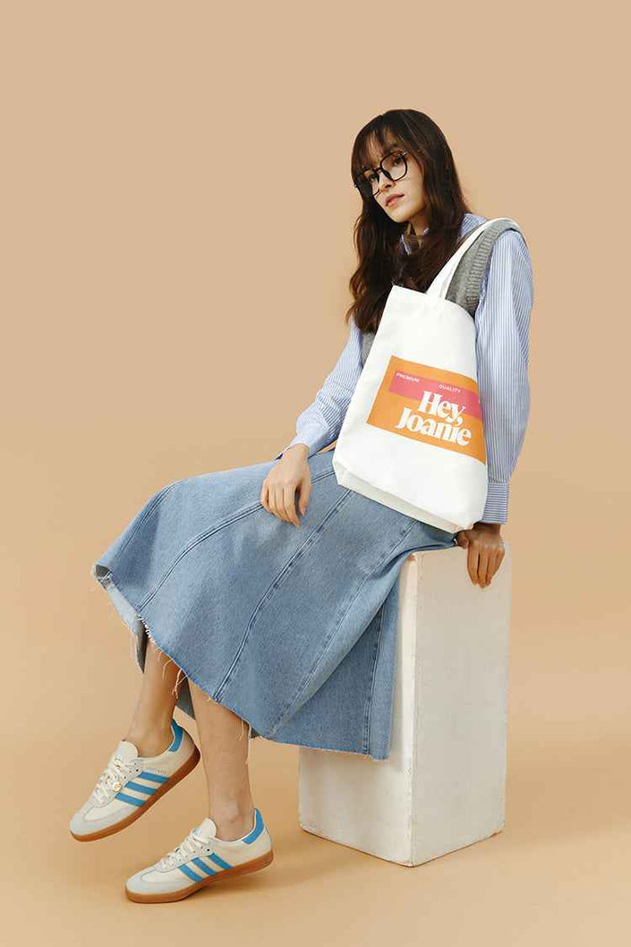 Monica Swing Denim Midi Skirt HJ806