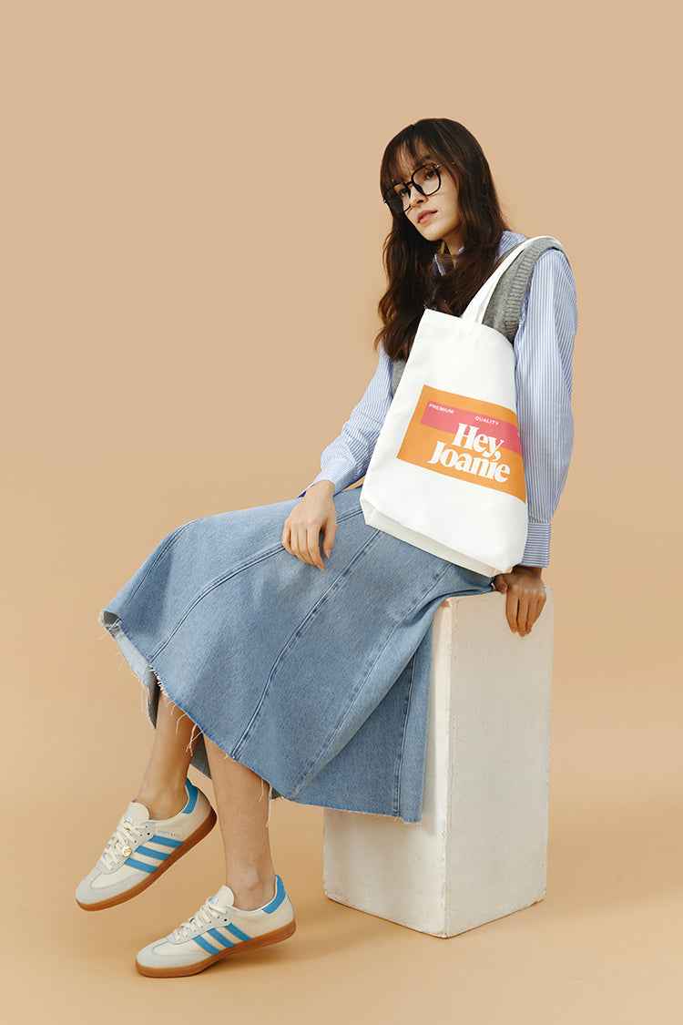 Monica Swing Denim Midi Skirt HJ806