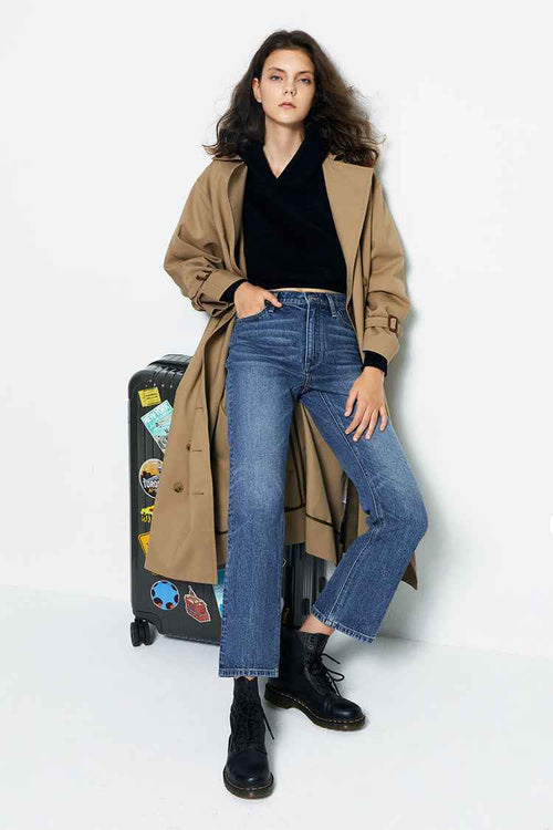Activity Grrrl High Rise Kick Crop Jeans HJ017 [FINAL SALE]