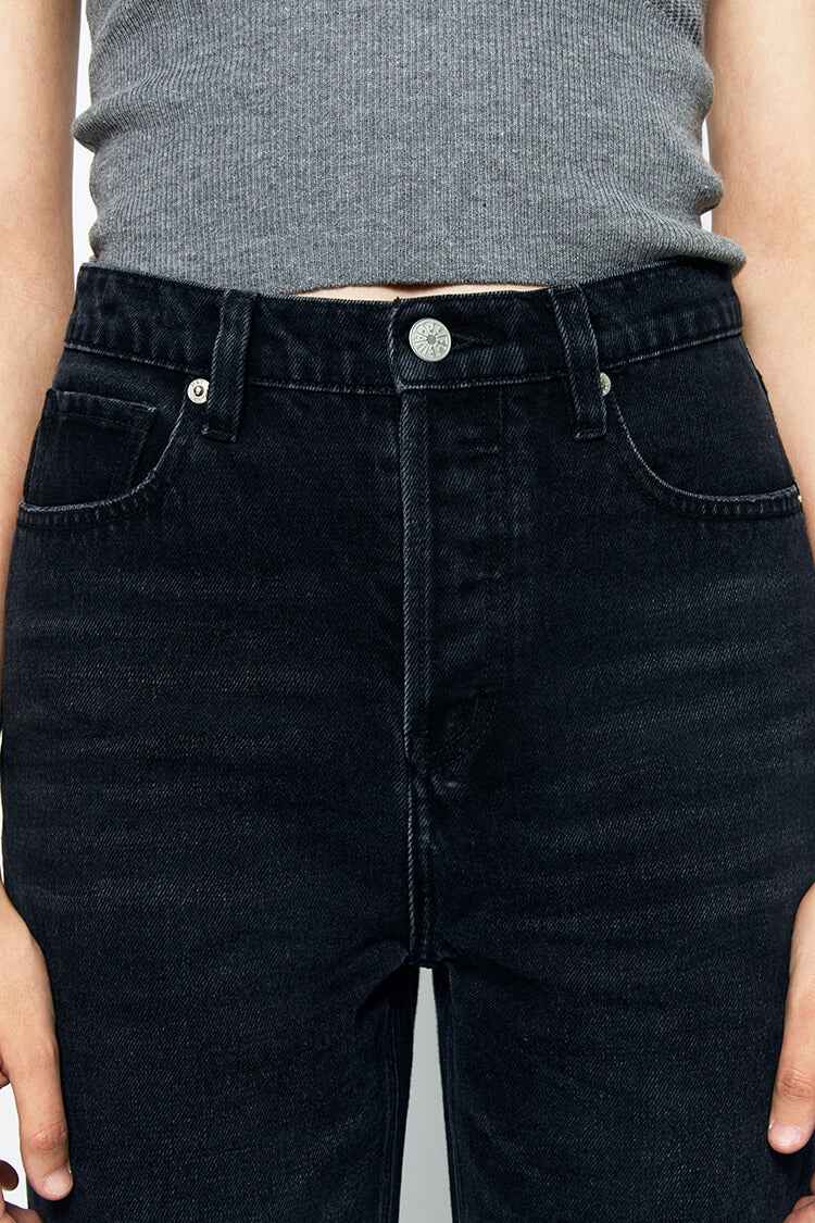 Manhattan High Rise Straight Ankle Jeans HJ160