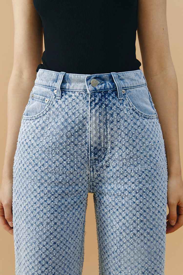 Coney Island Whitefish Tweed Wide Jeans HJ007 [FINAL SALE]