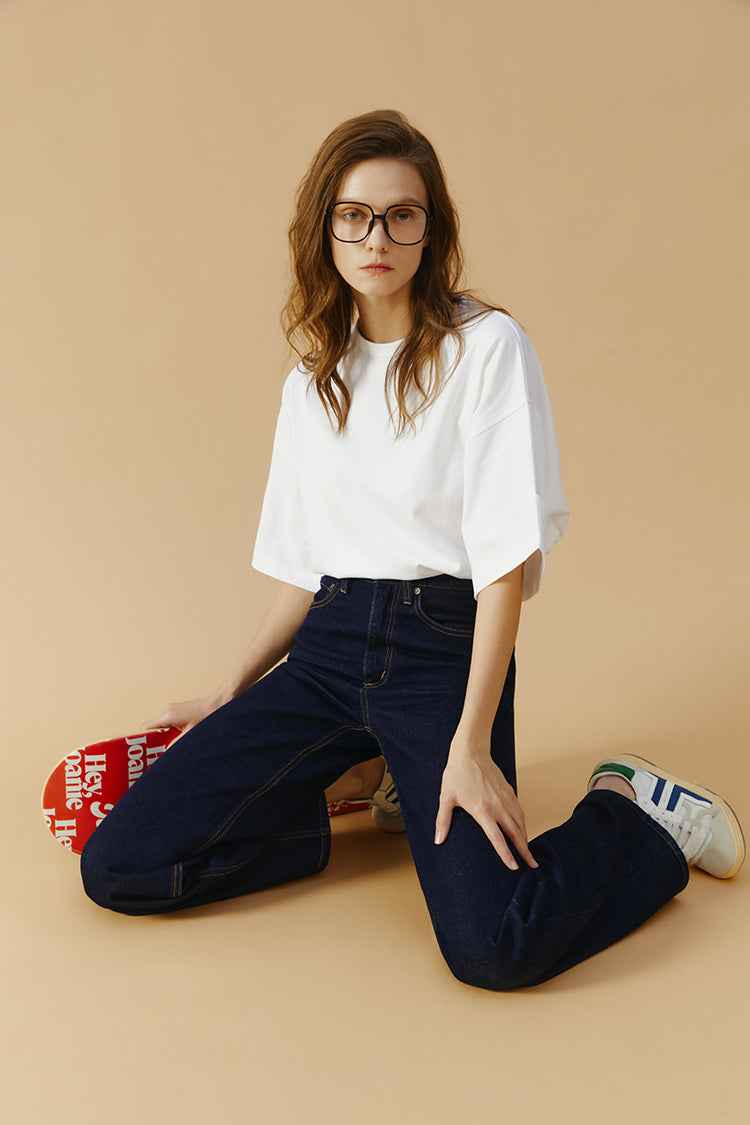 Coney Island Whitefish High Rise Wide Jeans HJ007