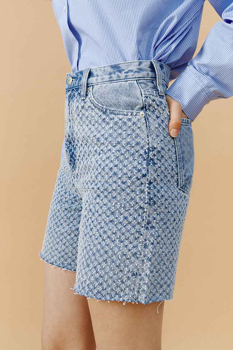 Venice Tweed High Rise Shorts HJ803 [FINAL SALE]
