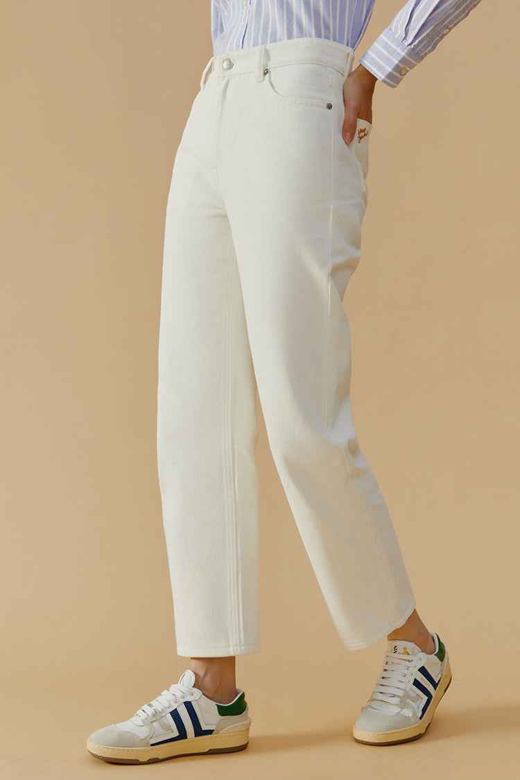 Manhattan High Rise Straight Ankle Jeans HJ160