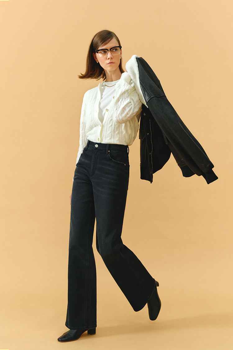 Angeles High Rise Baggy Jeans HJ103