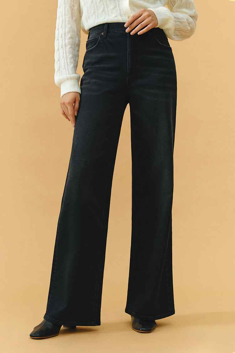 Angeles High Rise Baggy Jeans HJ103