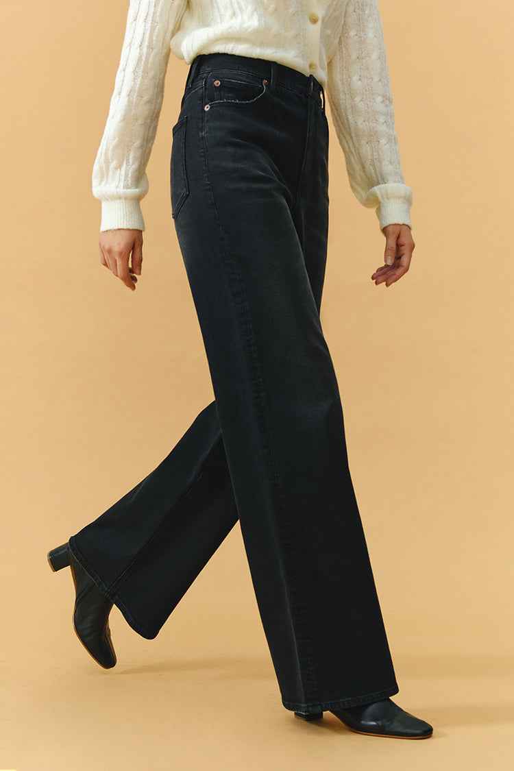 Angeles High Rise Baggy Jeans HJ103