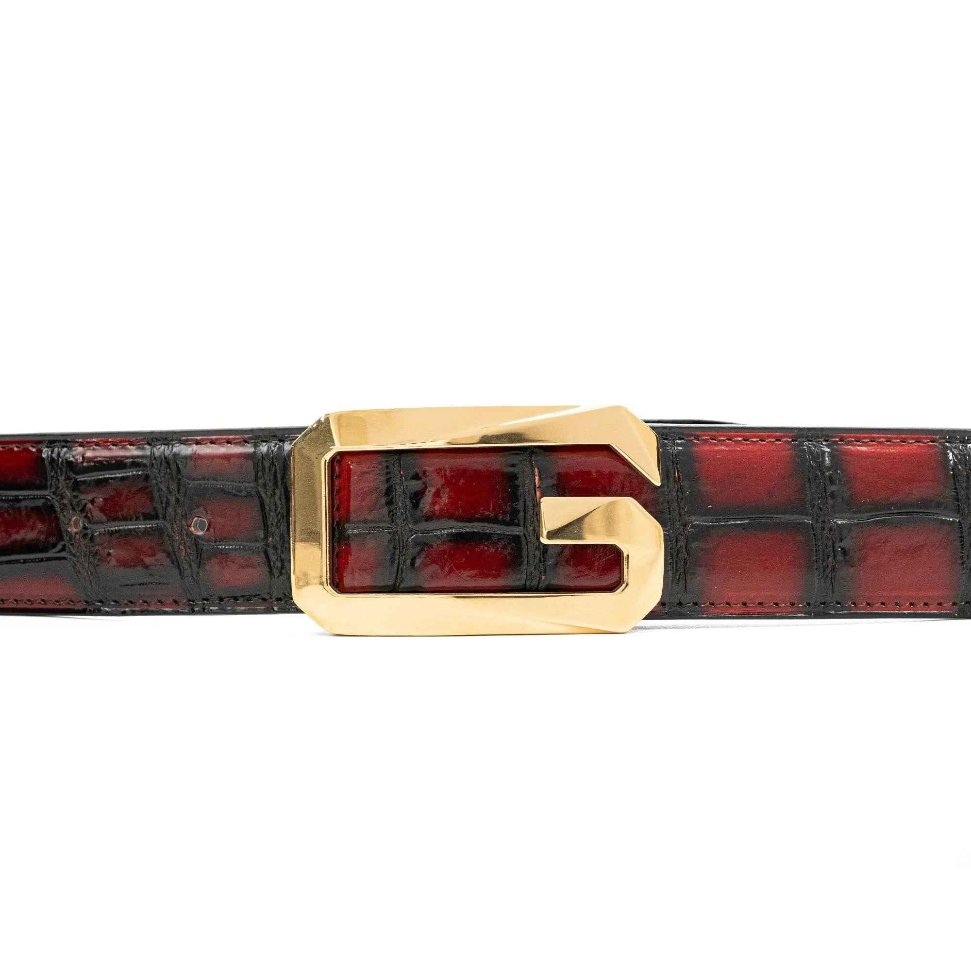 Handcrafted Alligator Leather Belts DVG02