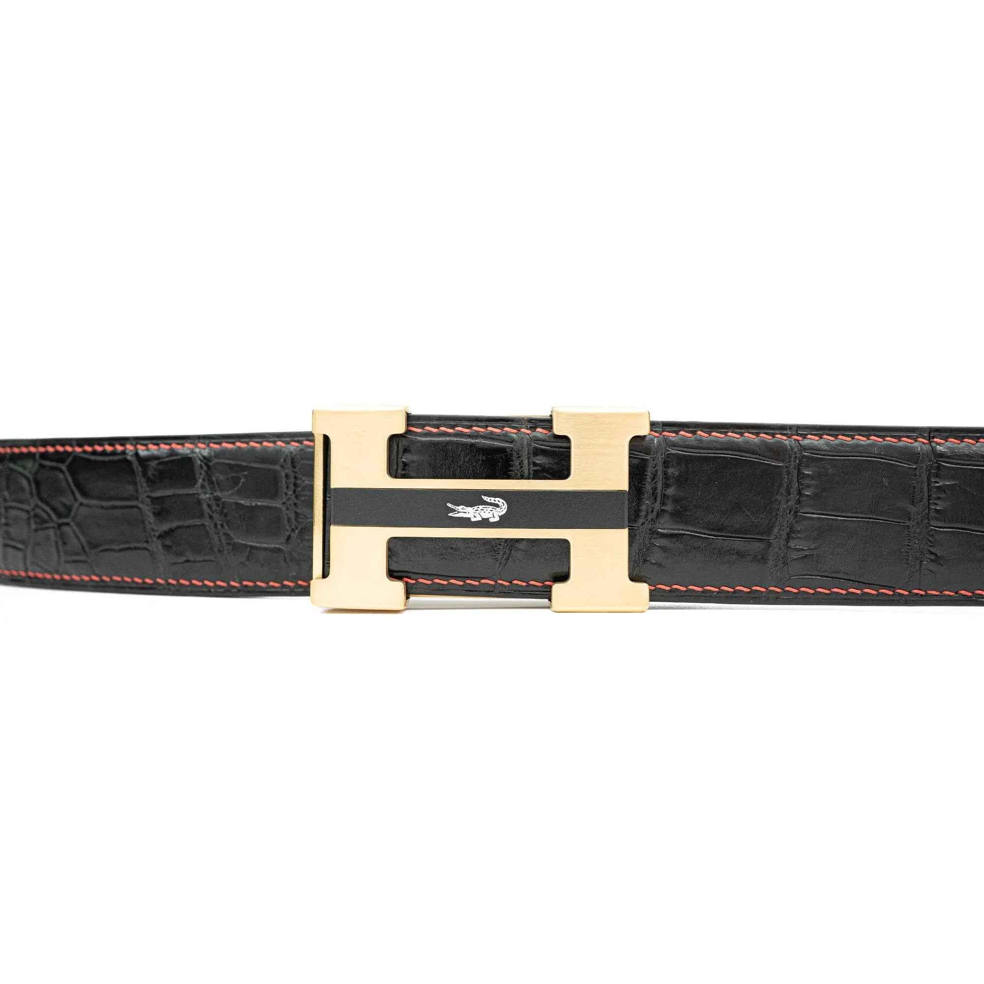 Handcrafted Alligator Leather Belts DVG116