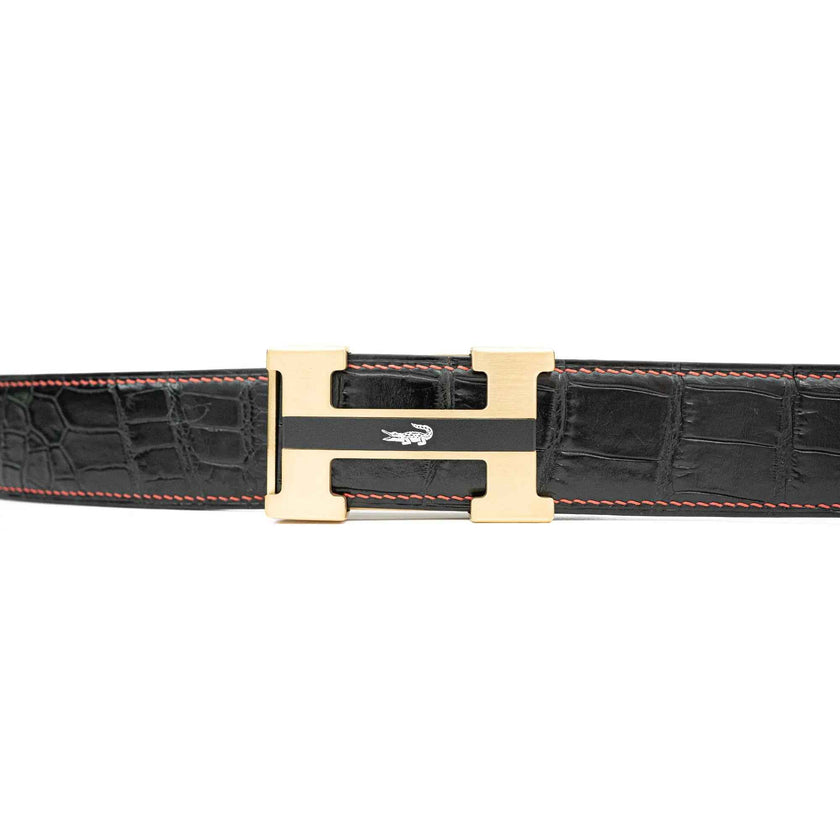Handcrafted Alligator Leather Belts DVG116