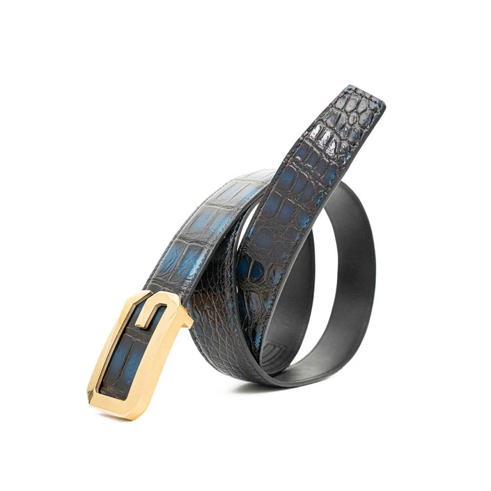 Handcrafted Alligator Leather Belts DVG12