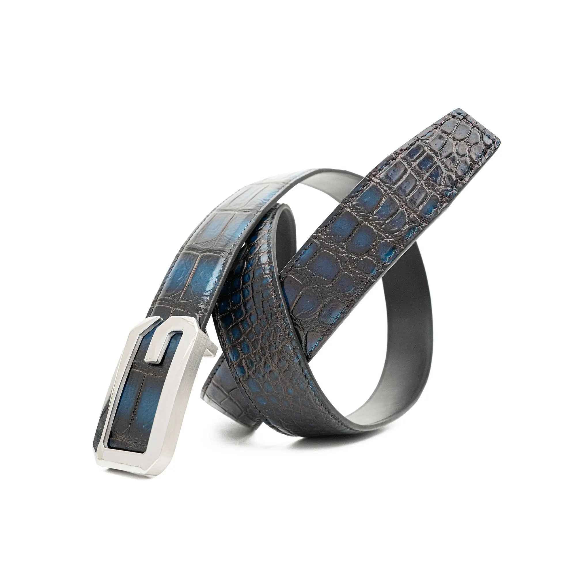 Handcrafted Alligator Leather Belts DVG12