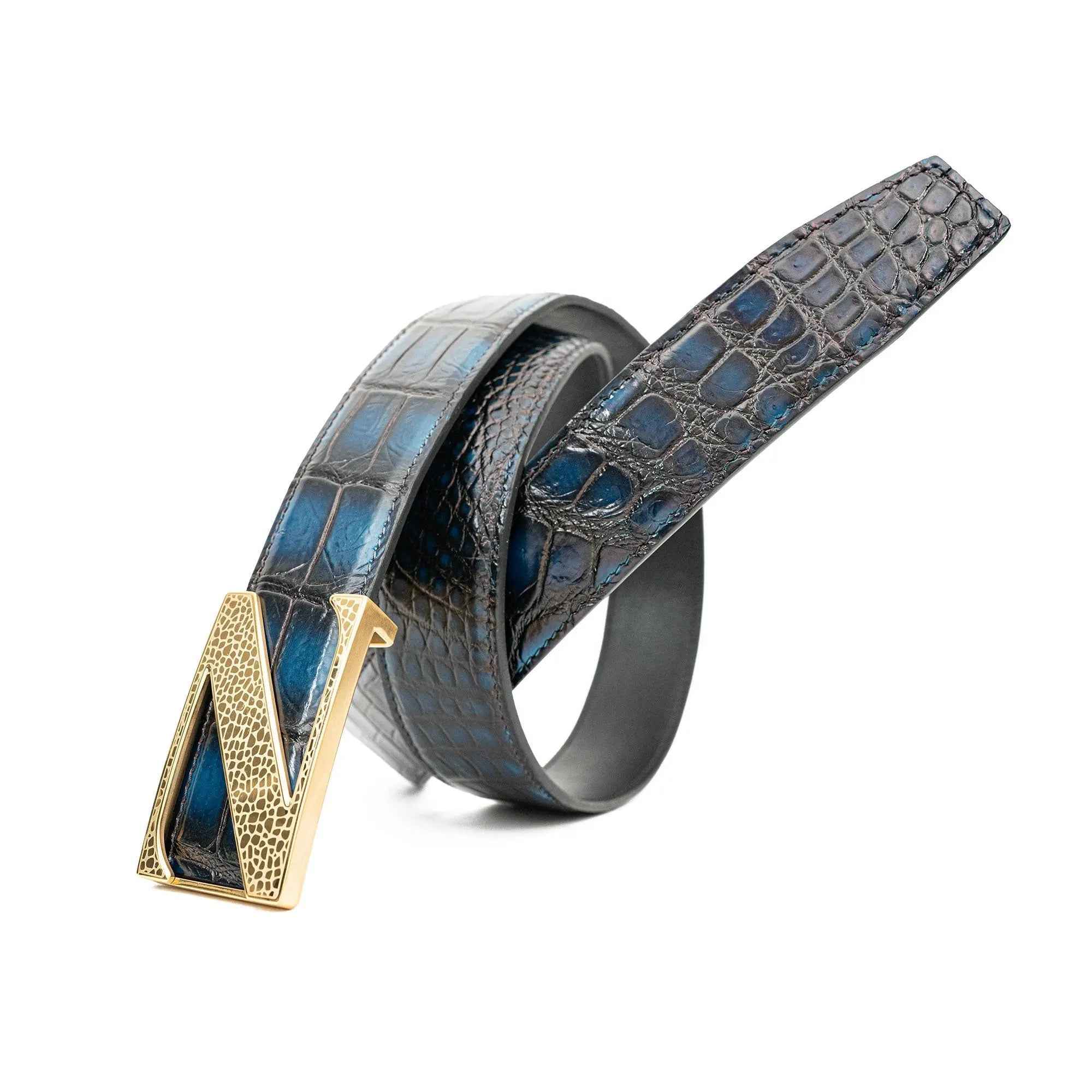 Handcrafted Alligator Leather Belts DVG153