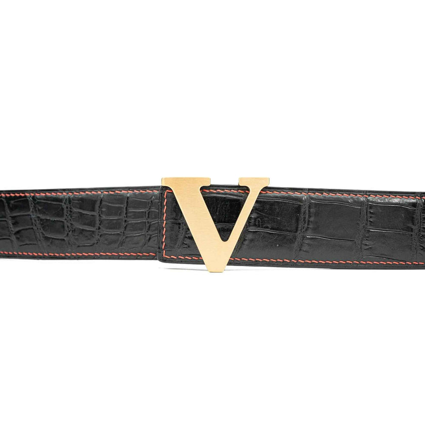 Handcrafted Alligator Leather Belts DVG172