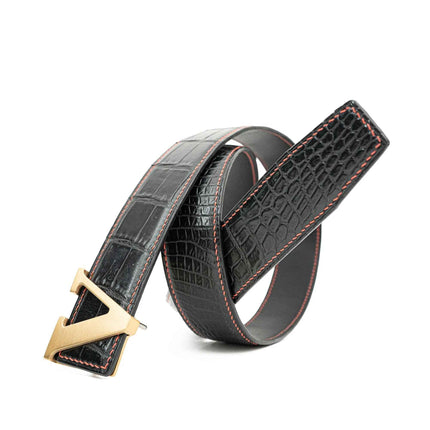 Handcrafted Alligator Leather Belts DVG172