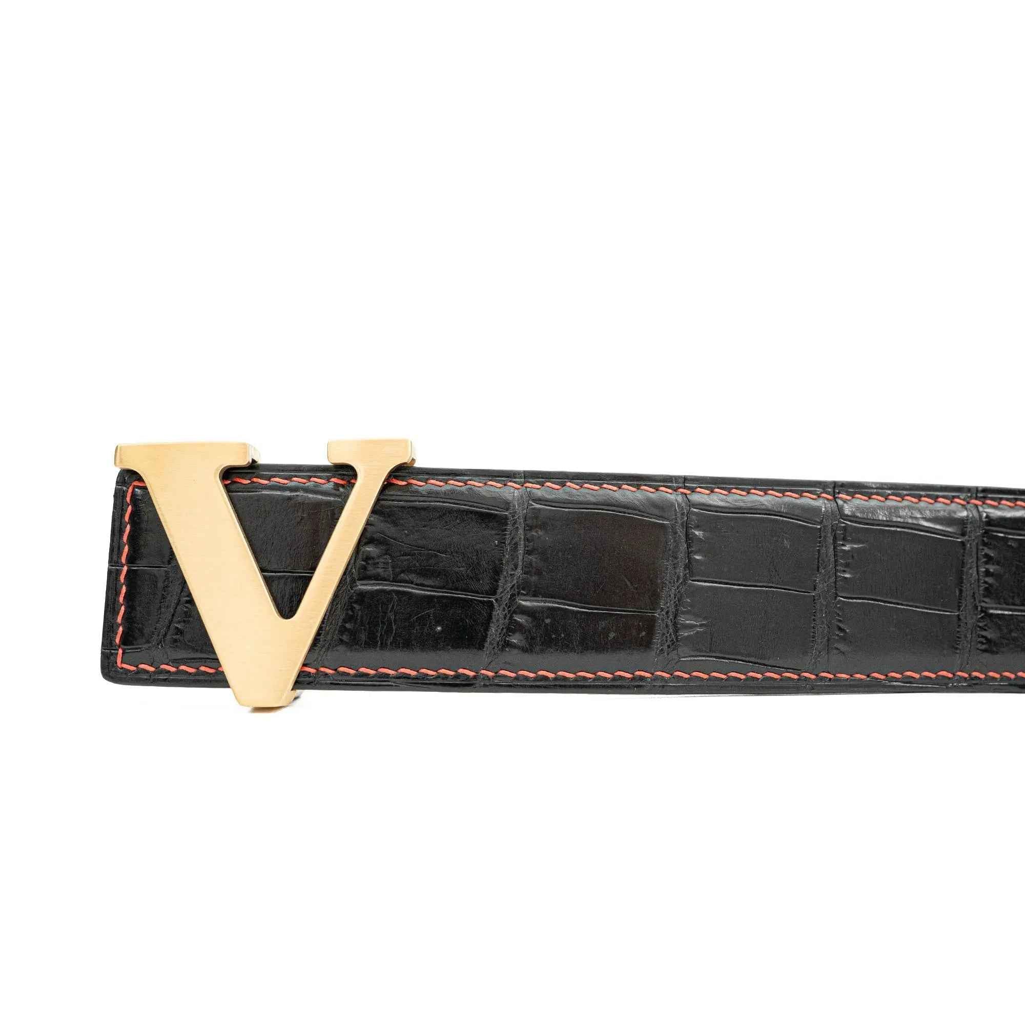 Handcrafted Alligator Leather Belts DVG172